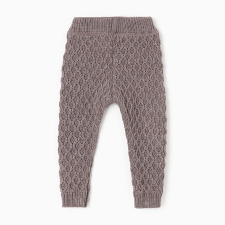 Children's knitted pants minku, coffee color, height 74-80 cm-7
