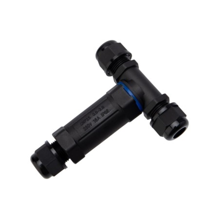 Cable Connector T-shaped (3PIN 0.5-2.5mm2) IP68 Rexant