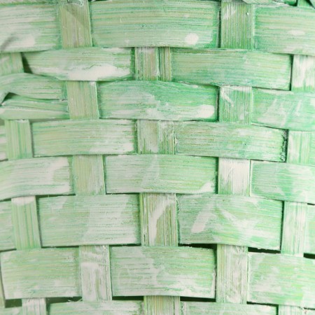Wicker basket, d13x9xh330cm, green, bamboo-3