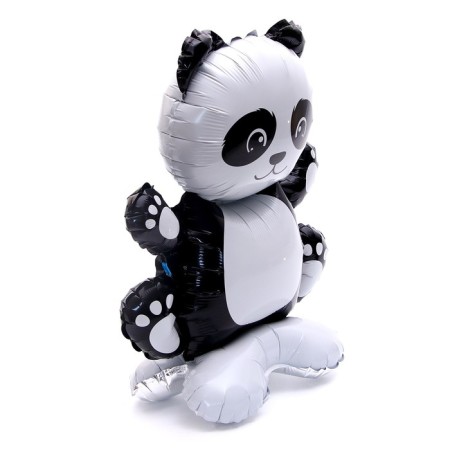 Foil ball 18 "Sweet Panda", on a stand, under the air-1