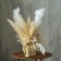 Decor of feathers "Fountain" on the leg, height - 70 cm