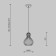 Suspension lamp Maytoni Mod192PL-01W, 1HE27, 40W, 20x20x329.5 cm, black color