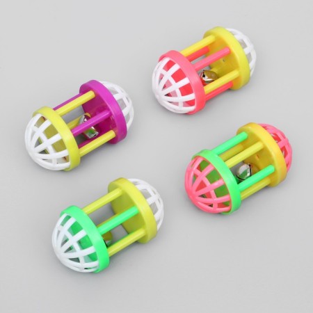 Игрушка для кошек с бубенчиком "Амфитеатр", 6,8 х 4 см, микс цветов-1