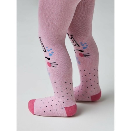 Children's tights with drawings CONTE KIDS Sof-Tiki, height 80-86 cm, light pink color-1