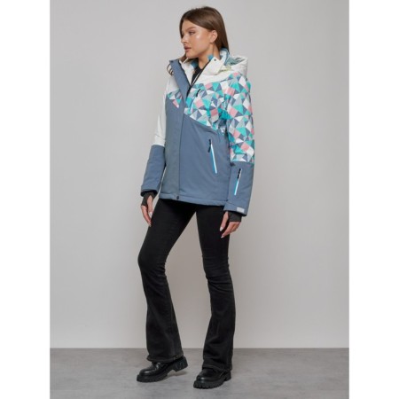 Ski jacket female, size 46, white color-9