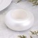 Complete "Complete" from gypsum small, 9x2.5cm, white parlamutore