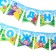 Garland on the tape "Happy Birthday", length 165 cm, telepusics