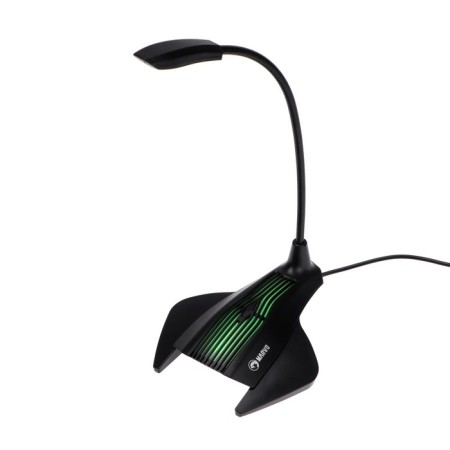 Microphone Marvo Mic-01, on a stand, USB, for streaming, backlight, black