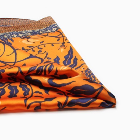 Women's scarf minku 70*70 cm, orange-1