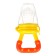 Nibbler for feeding, with silicone mesh, yellow color