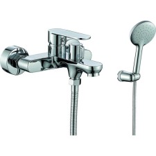 Bath mixer Rush Luson LU1630-44, single-leaf, short spout, shower set, chrome 527875