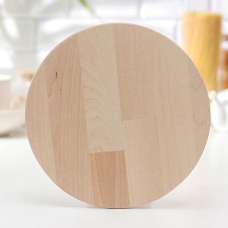 Board cutting round shade "Fortune", d = 25 cm, birch-1