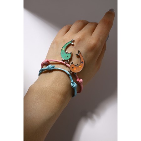 Delphins "Demetrines" Bracelets, pink-blue color-1