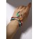 Delphins "Demetrines" Bracelets, pink-blue color