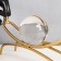 Souvenir metal, glass "Thinkers" black with gold 25x39x7 cm