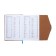 Organizer, A5, 140 sheets, cage, cover of the leatherette "style", blue