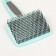 Pucoding plastic soft with rounded teeth, medium, 9 x 15.5 cm, turquoise