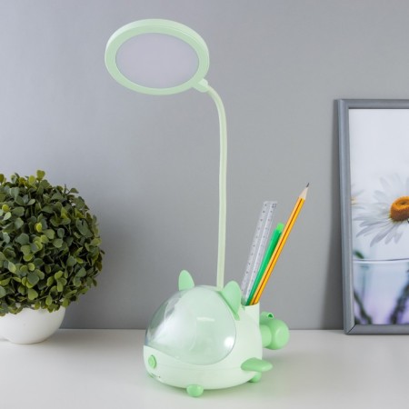 Board Lamp "Cute Bear" LED 3.5W USB AKB Green 12x15x32 cm Risalux-8