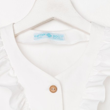 Children's dress on buttons KAFTAN, p. 34 (122-128), white-5