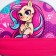 Bulk textile backpack with pocket "Magic Horse", a reflector. Elements, 27x23 x 10 cm