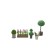 Game set of accessories for the puppet house Stockholm "Flowers in pots"