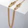 Beads "madness" balls, color gold, l = 90 cm