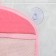 A mesh for storing toys in the bathroom on suction cups "Bunny", pink color