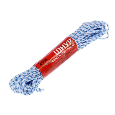 High -strength cord, D = 3 mm, 20 m, color mix-4