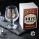 Cognac glass "Real man", 265 ml, neckline
