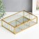 Organizer Casket Glass for trifles "waves" 6x16.5x23 cm