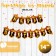 Foil ball 14 "The inscription: Happy Birthday", gold-black