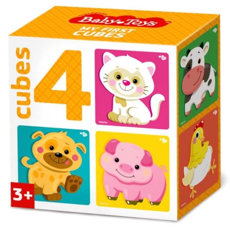 Cubes "Pets", 4 pcs