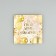 Postcard with an envelope "On your birthday", embossing, 7 x 7 cm
