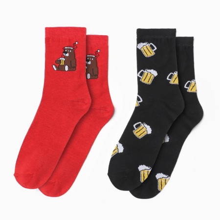 A set of men's socks KAFTAN "Ready to celebrate" p. 41-44 (27-29 cm), 2 pairs-1