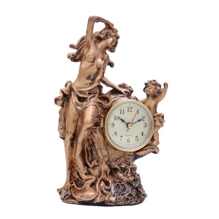 Table watches "Fireplace. Mother and child", discrete move, 14 x 10 x 25 cm-1