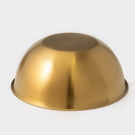 Salette bowls Sphere, 950 ml, 1.55 liters, 2.4 liters, 3.4, with a measured scale, stainless steel, set 4 pcs, gold-4