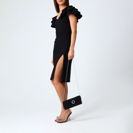 Female bag on a magnet, black color-7