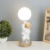 Table lamp "Cosmonaut with moon" 1x40W E14 white/gold 12.5x12.5x33cm