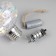 Retro Christmas ball, batteries, 5 LED, glow warm white