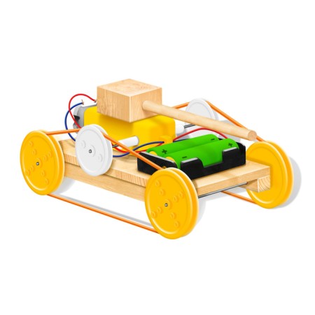 Set for experiments "tank", works from batteries, in a package