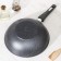 Frying pan “Granite Wok”, D = 28 cm, removable handle, glass cover, anti -stick coating, color gray color