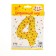 Foil ball 34 “number 4”, three cats, yellow, 1 pcs in packaging