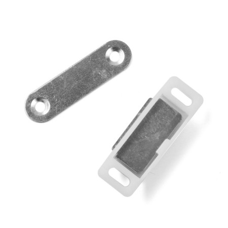 Furniture magnet M001W, 41x13 small, white-4