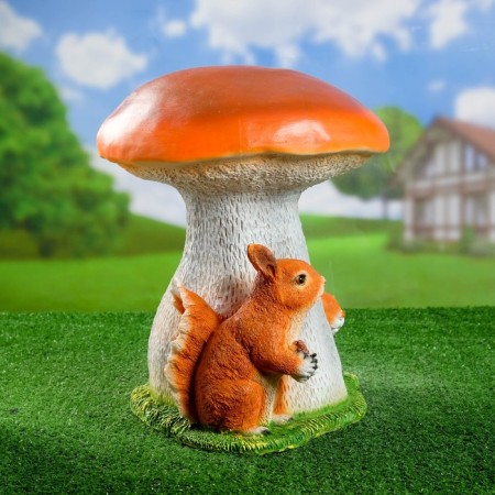 Garden figure "White Mushroom with proteins" 38x36cm-1