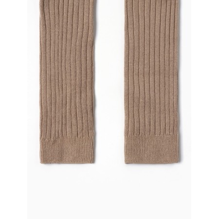 Children's leggings with Minaku straps, height 62-68 cm, beige-1