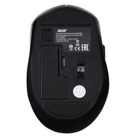 Acer OMR060 Black Optical Mouse (1600DPI) Wireless USB (6but)-1