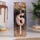 Candle in the Cake "European", number "6", 6 cm, pink gold