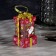 LED figure “Red Gift with Santa Claus” 6.3 × 11.5 × 6.3 cm, plastic, AAAX3 batteries (not in the kit), flame effect
