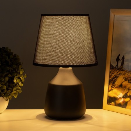Desktop lamp "Manuel" 1x40W E14 black 19.5x19.5x33.5cm-1