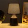 Desktop lamp "Manuel" 1x40W E14 black 19.5x19.5x33.5cm